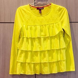 Epic Threads Neon Yellow Green Long Sleeve Top Youth XL